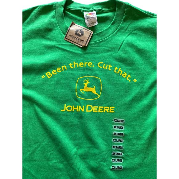 Vintage John Deere T-Shirt "Been There, Cut That." Green Yellow Mens 2XL - Picture 1 of 5